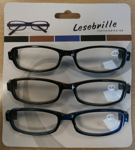 Leesbrillen set van 3